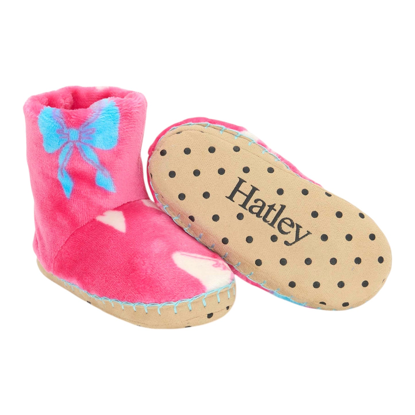 Hatley Big Bows Fleece Slippers