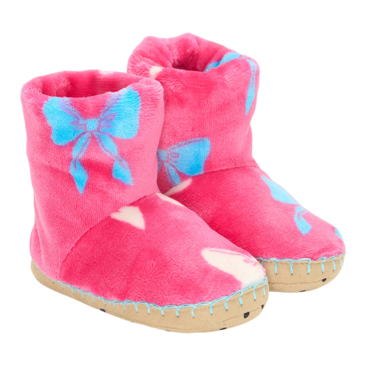 Hatley Big Bows Fleece Slippers