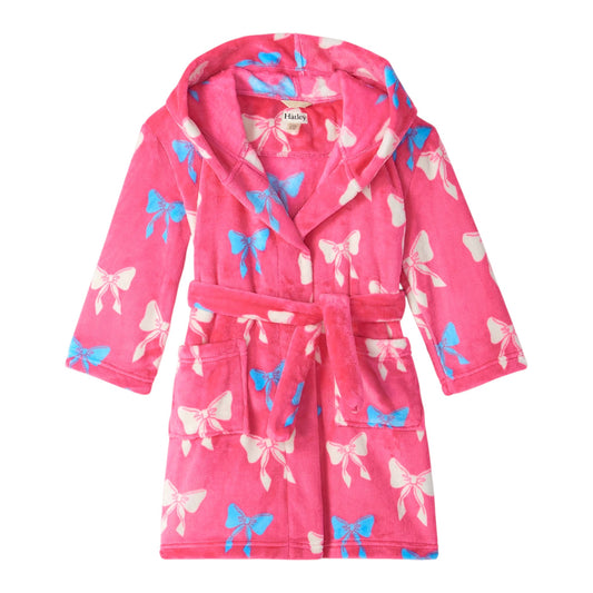 Hatley Big Bows Fuzzy Fleece Robe