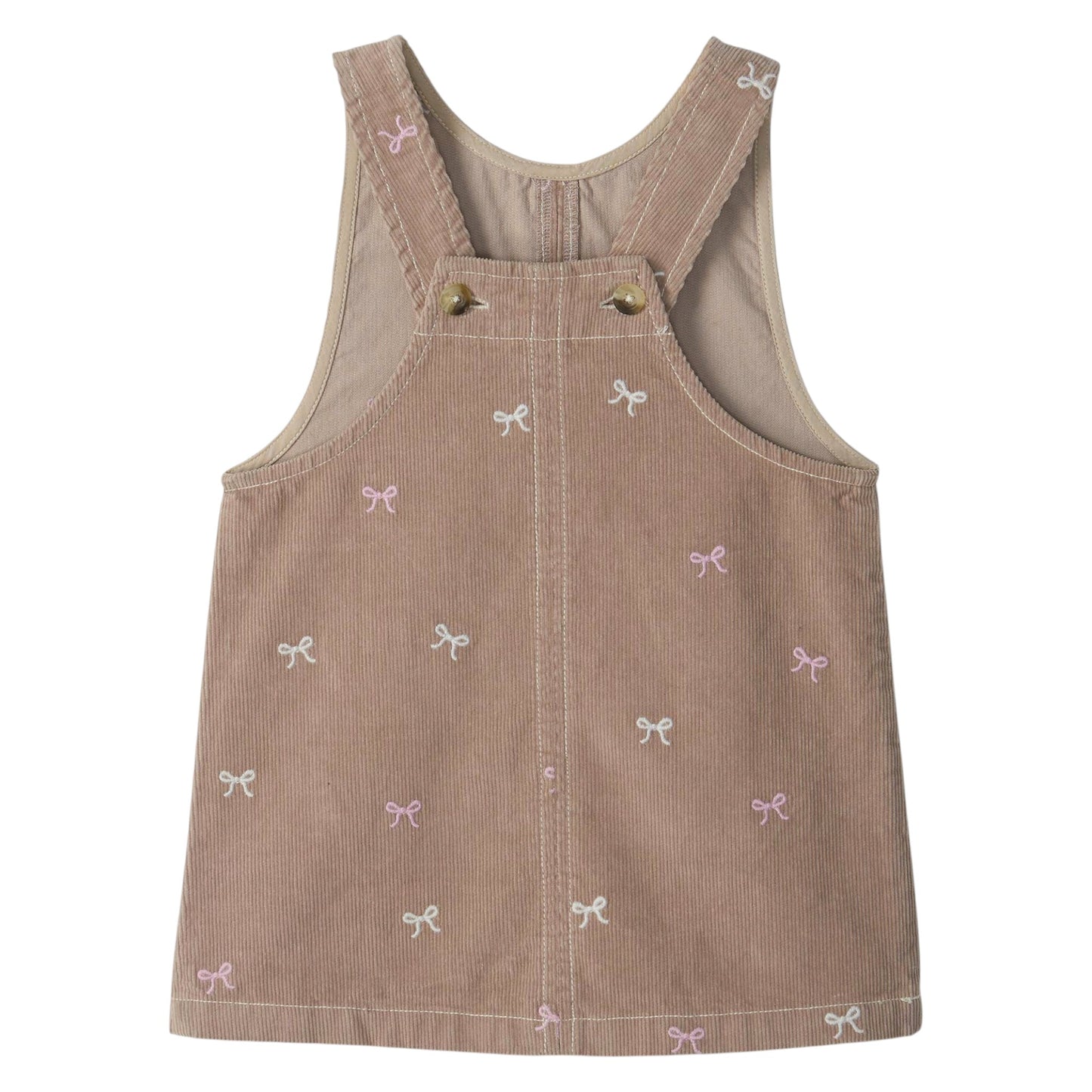 Hatley Bow Embroidered Corduroy Dress