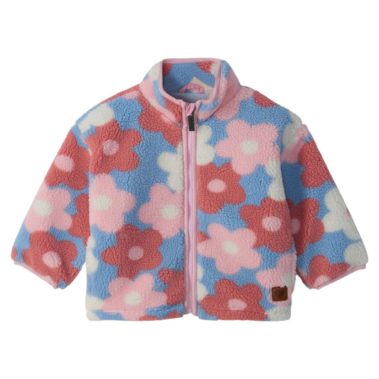 Hatley Big Flowers Faux Sherpa Jacket
