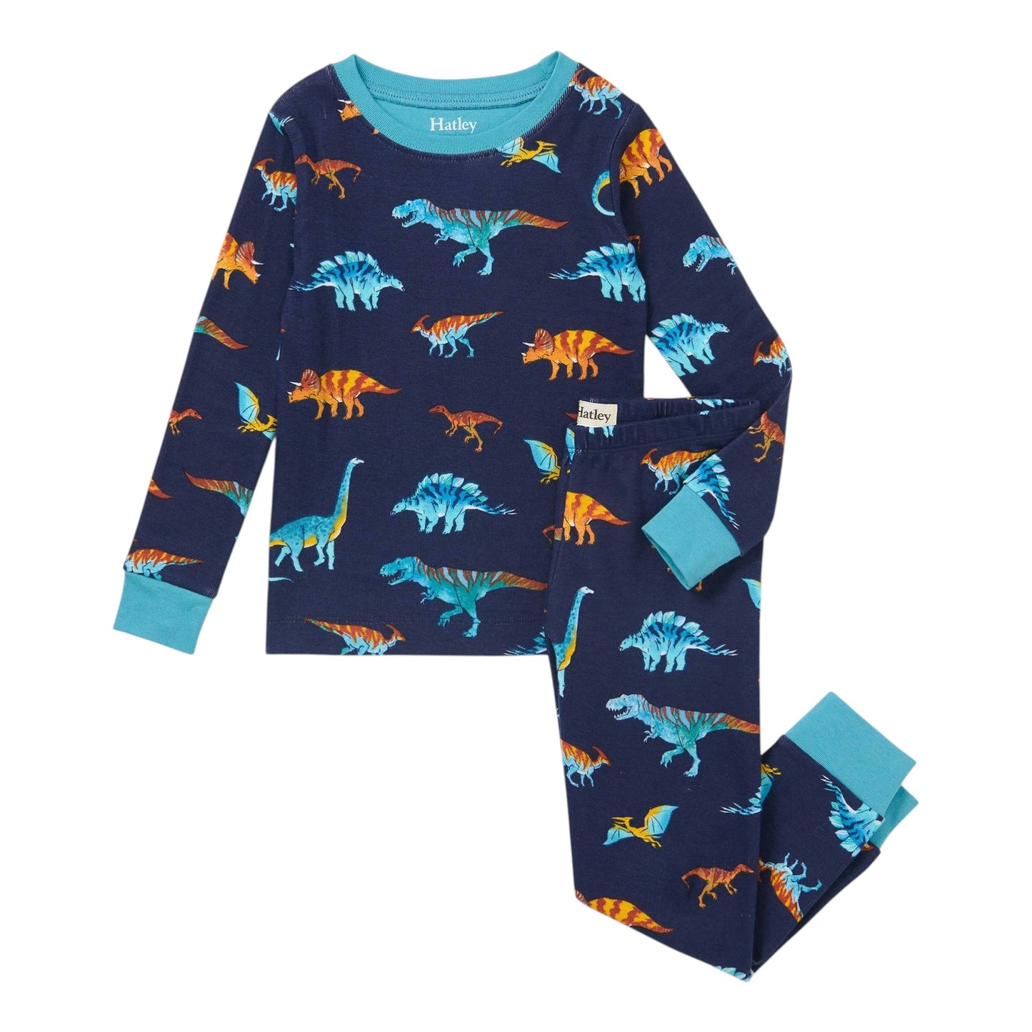Hatley Colorful Dinos Cotton Pajama Set