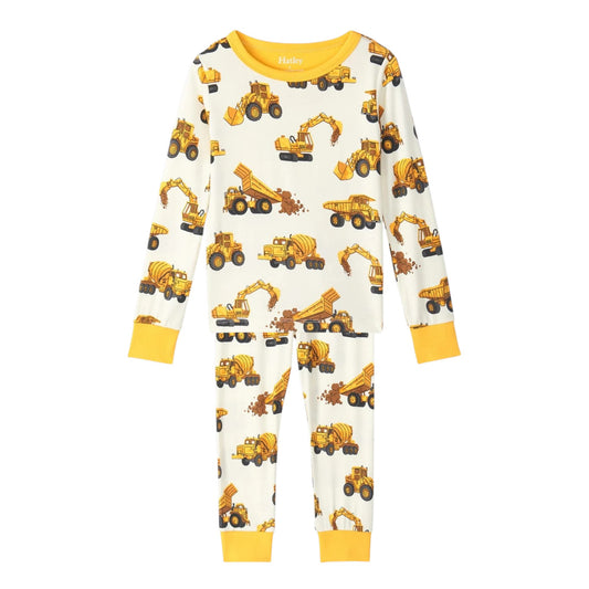 Hatley Construction Trucks Bamboo Pajama Set