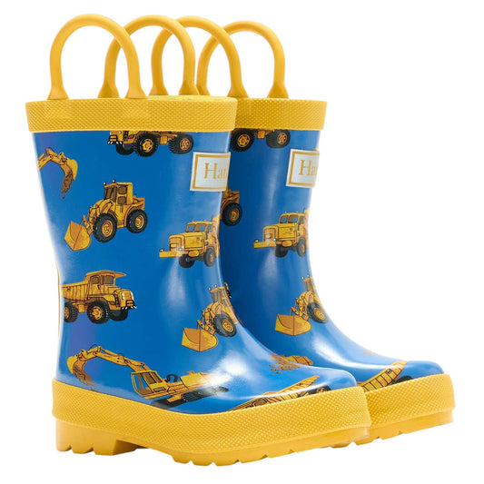 Hatley Construction Trucks Rain Boots