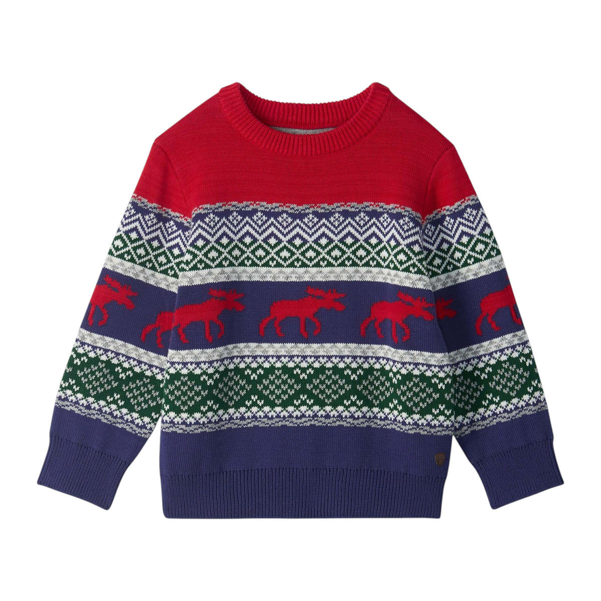 Hatley Holiday Fair Isle Crew Neck Sweater