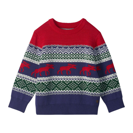 Hatley Holiday Fair Isle Crew Neck Sweater