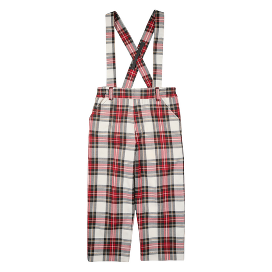 Florence Eiseman Plaid Pant With Removable Suspenders