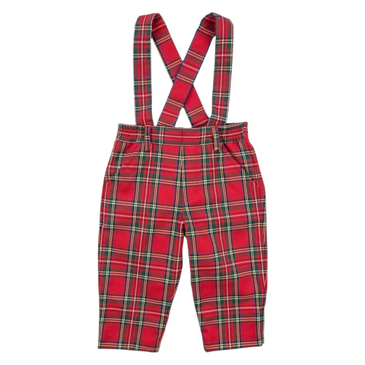 Florence Eiseman Plaid Pants With Suspenders