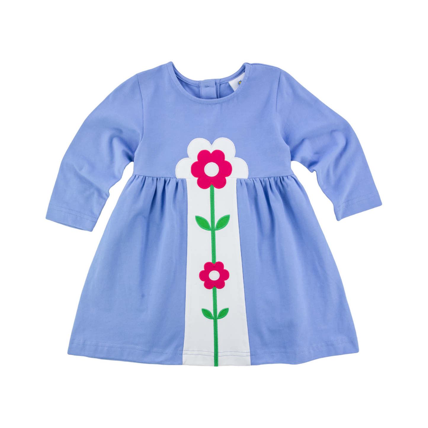 Florence Eiseman Knit Dress With Inset Flowers