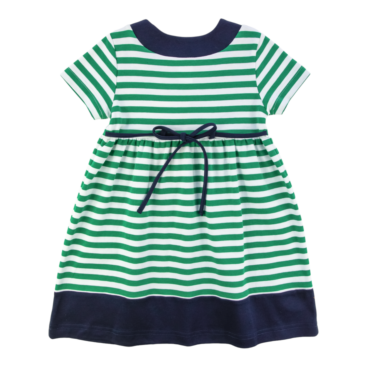 Florence Eiseman Stripe Knit Dress With Apples