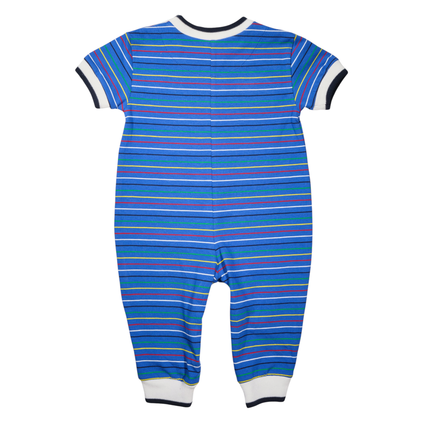 Florence Eiseman Stripe Knit Longall With Vehicles