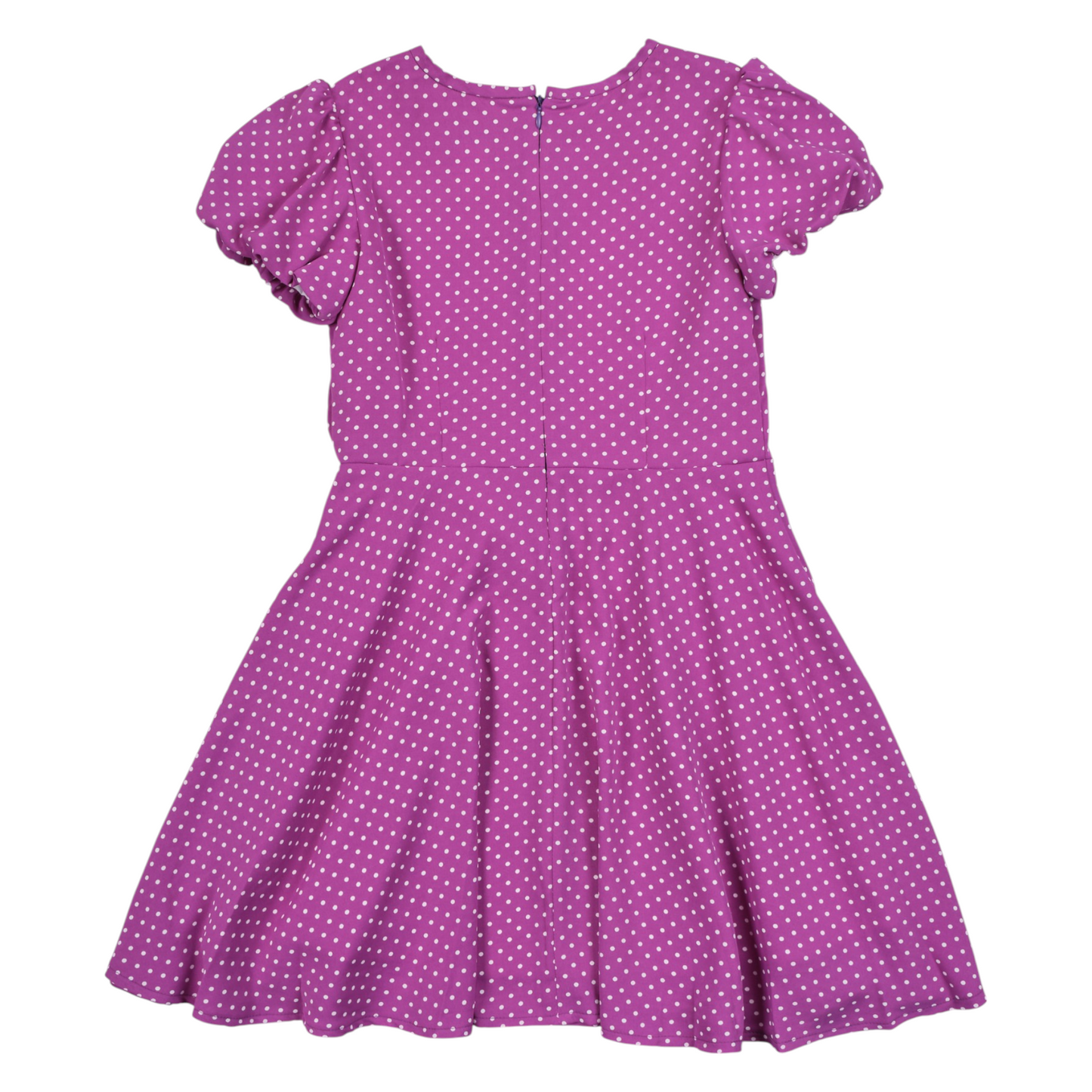 Florence Eiseman Polka Dot Dress With Bubble Sleeves