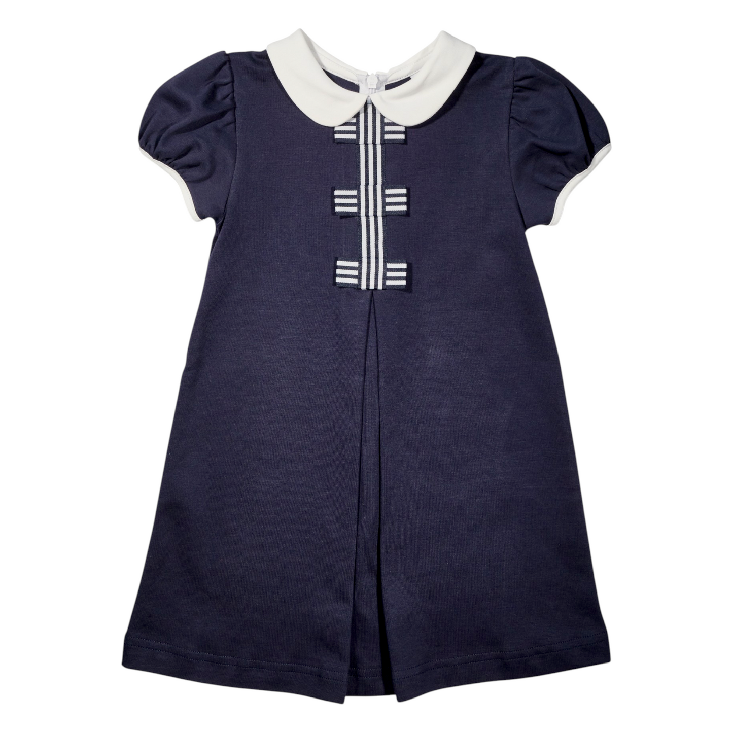 Florence Eiseman Knit Dress With Stripe Ribbon Bows