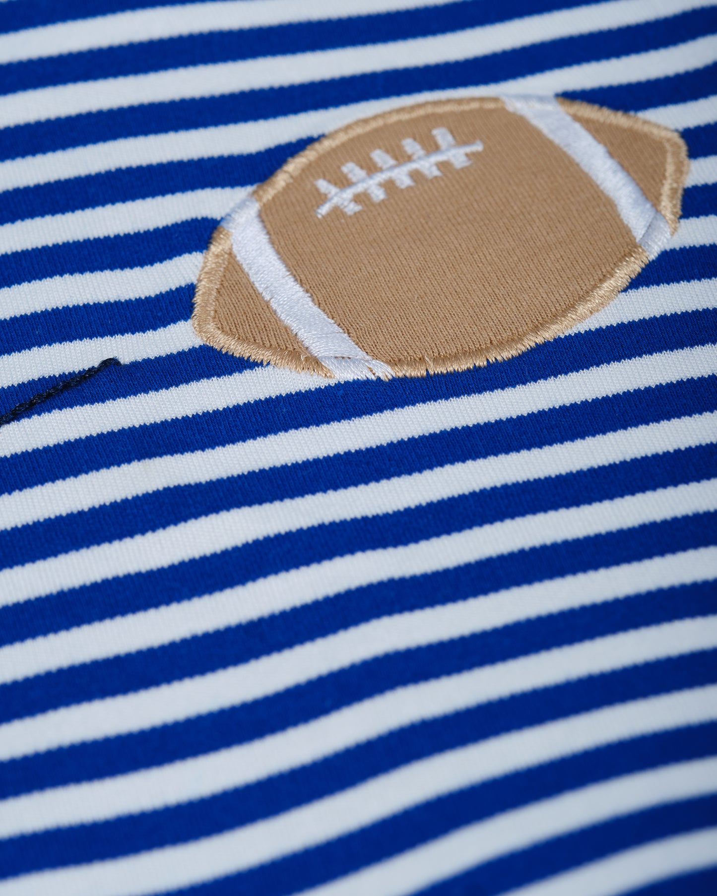 Florence Eiseman Stripe Knit Shirt With Football Field