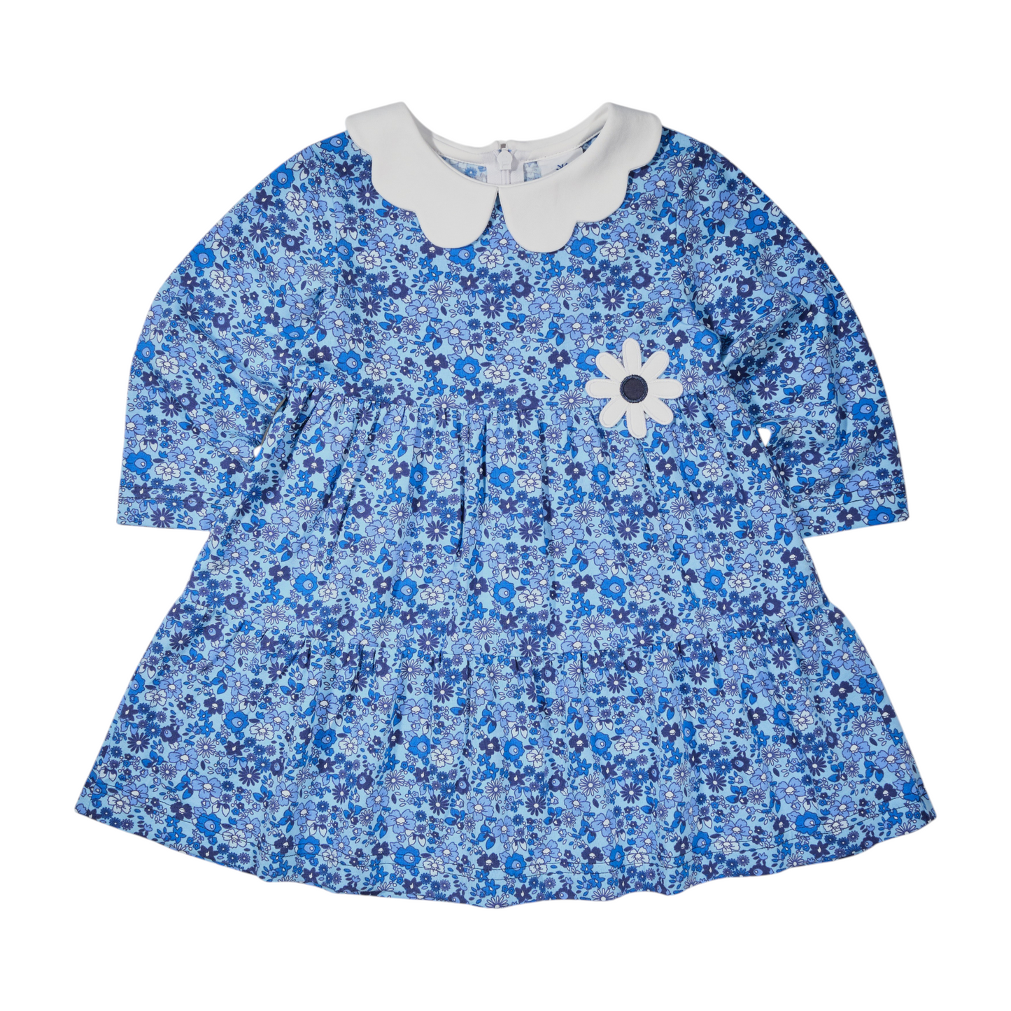 Florence Eiseman Floral Knit Dress With Flower