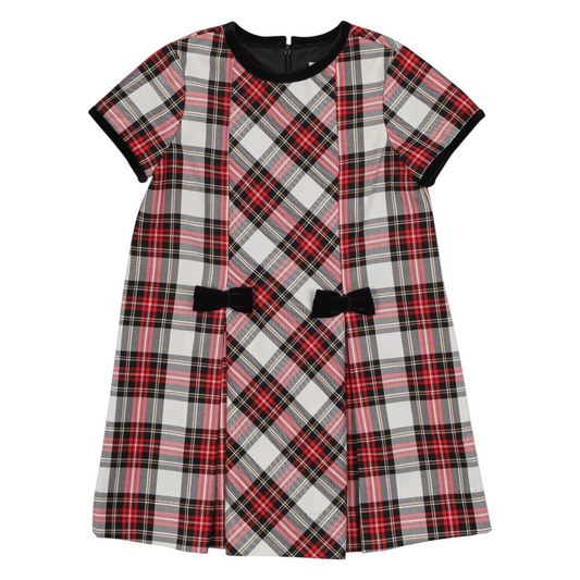 Florence Eiseman Tartan Plaid Dress With Bows