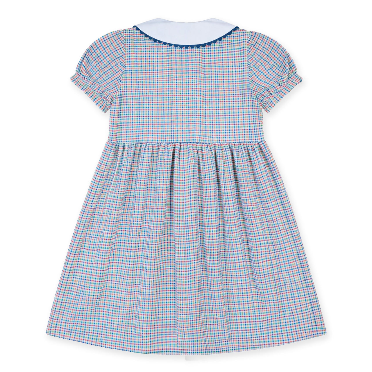 Florence Eiseman Plaid Dress With Flowers
