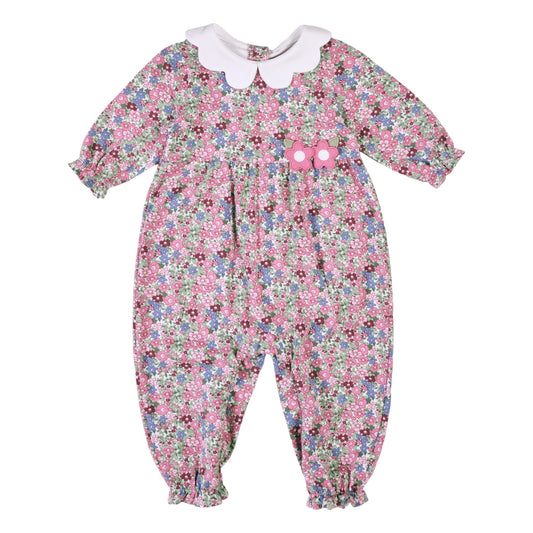 Florence Eiseman Floral Romper With Flowers