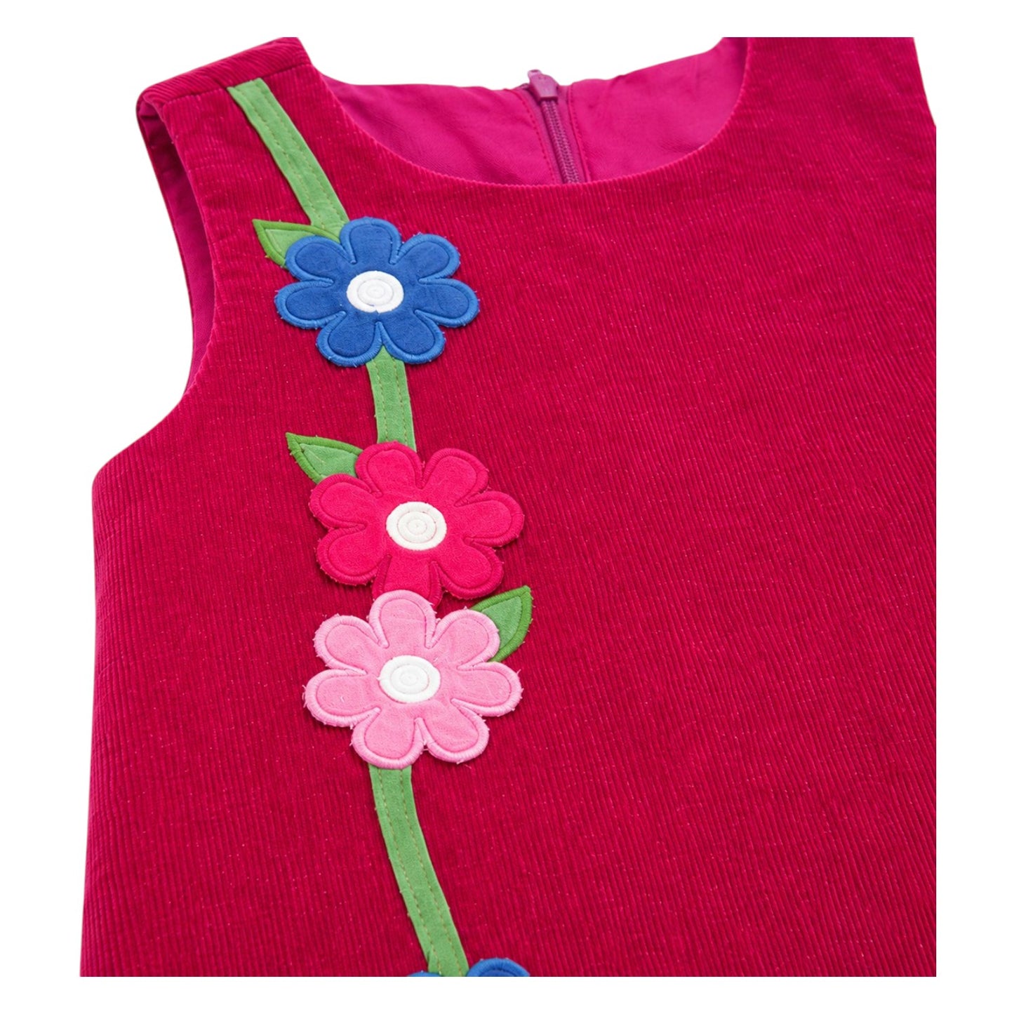 Florence Eiseman Corduroy Jumper With Flowers