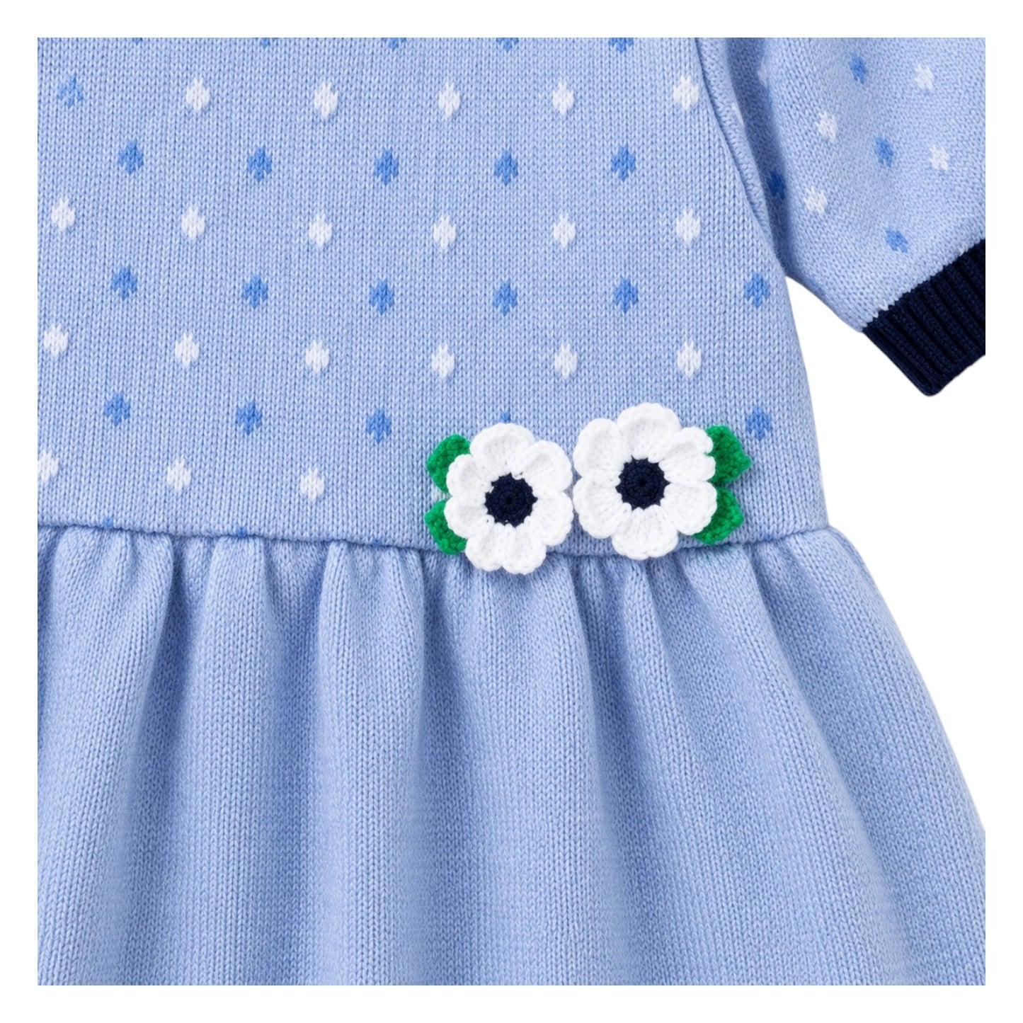Florence Eiseman Polka Dot Tunic Set With Flowers