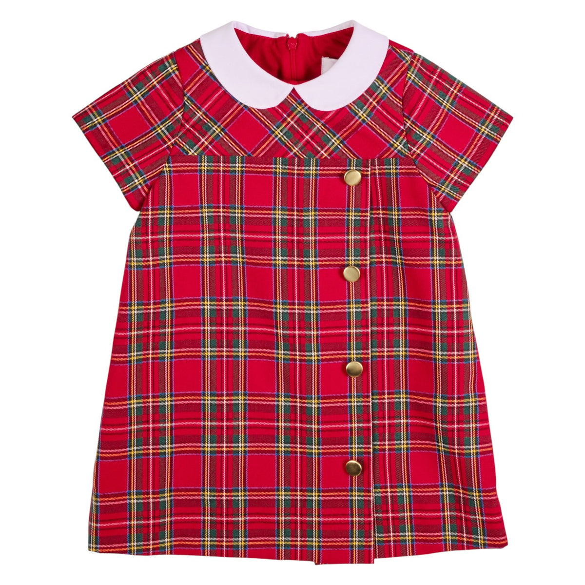 Florence Eiseman Plaid Dress With Buttons