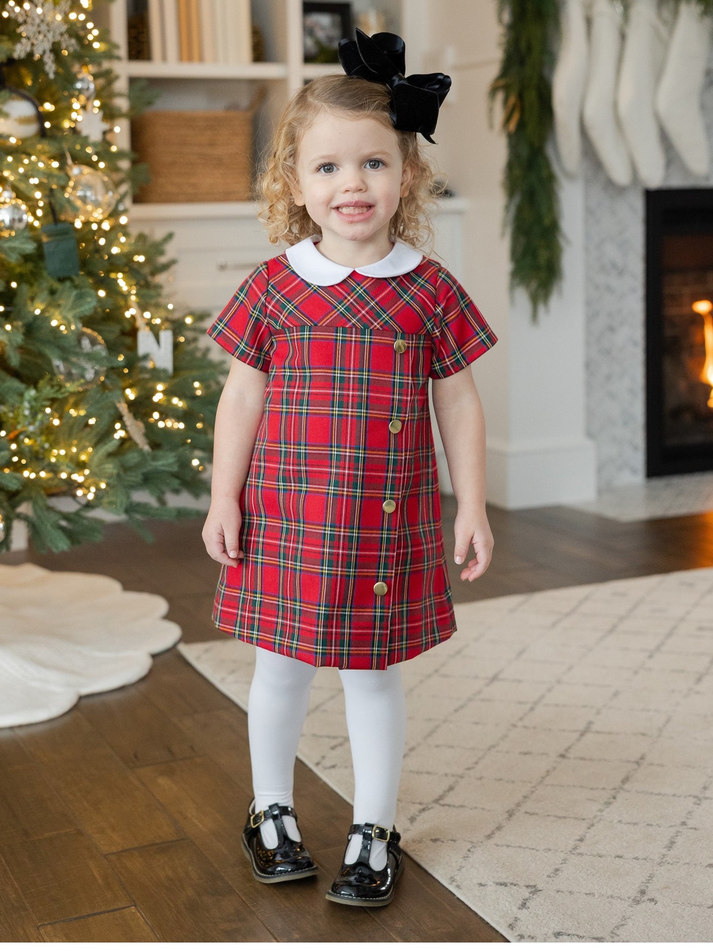 Florence Eiseman Plaid Dress With Buttons