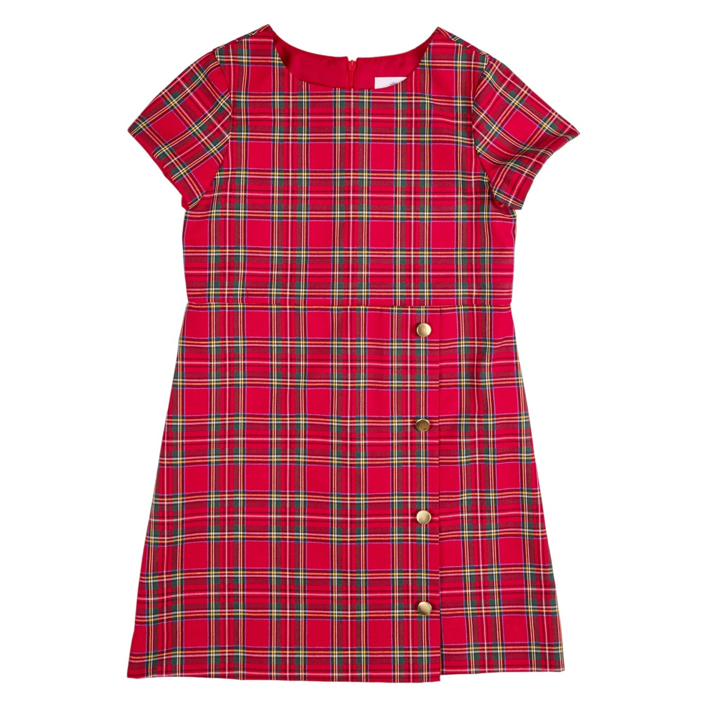 Florence Eiseman Plaid Dress With Buttons