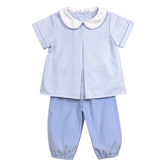 Anvy Check Oxford Bloomer Set