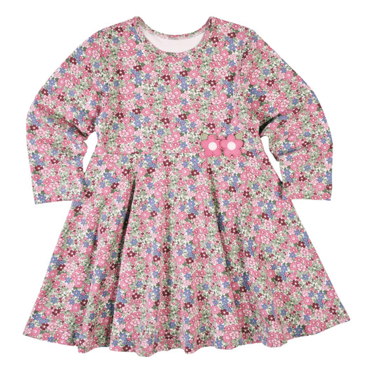 Florence Eiseman Floral Knit Dress With Flowers