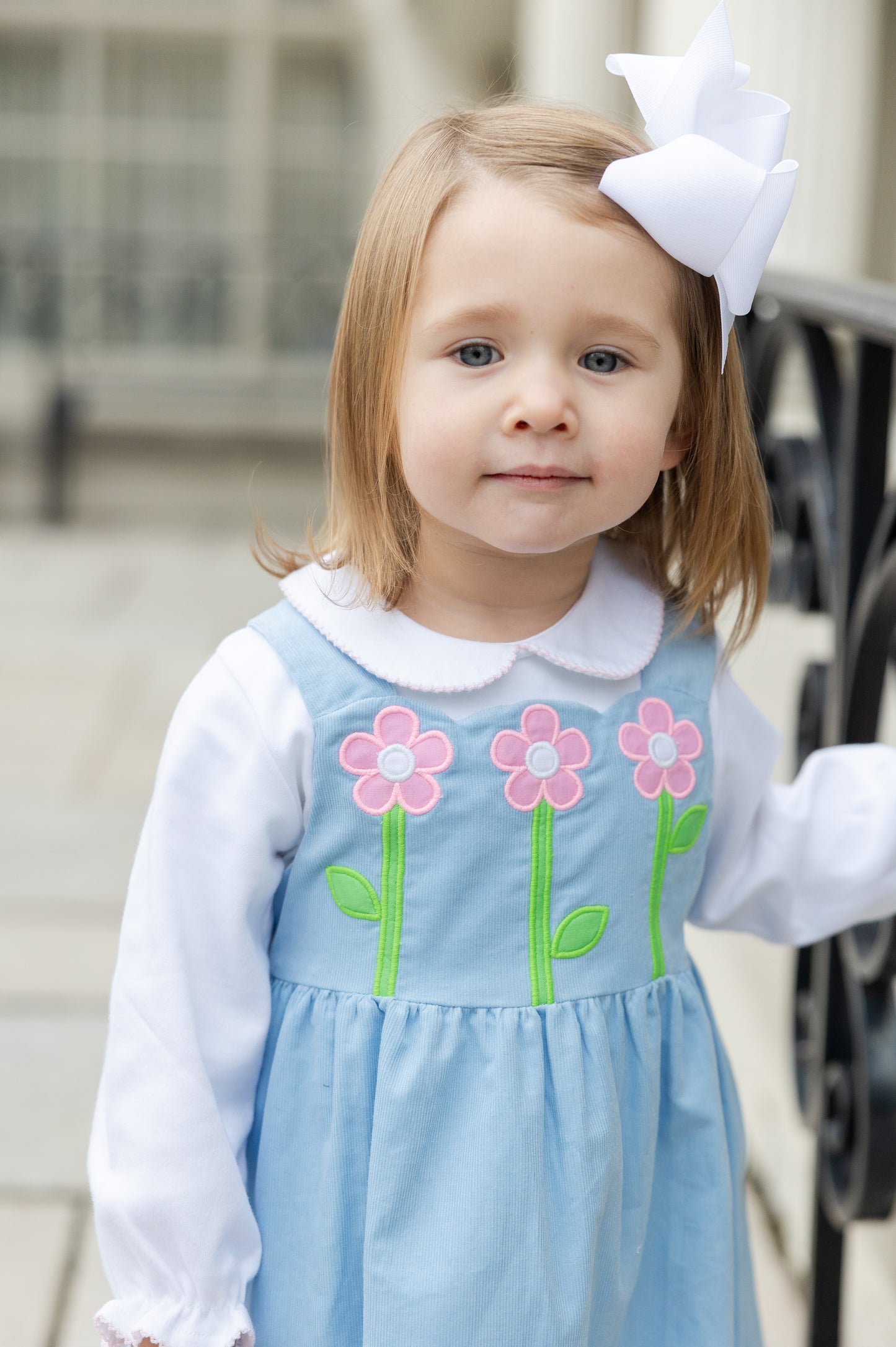 Florence Eiseman Corduroy Jumper With Flowers