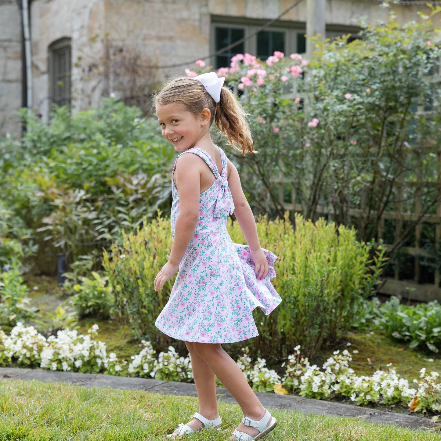 Florence Eiseman Floral Twirl Dress