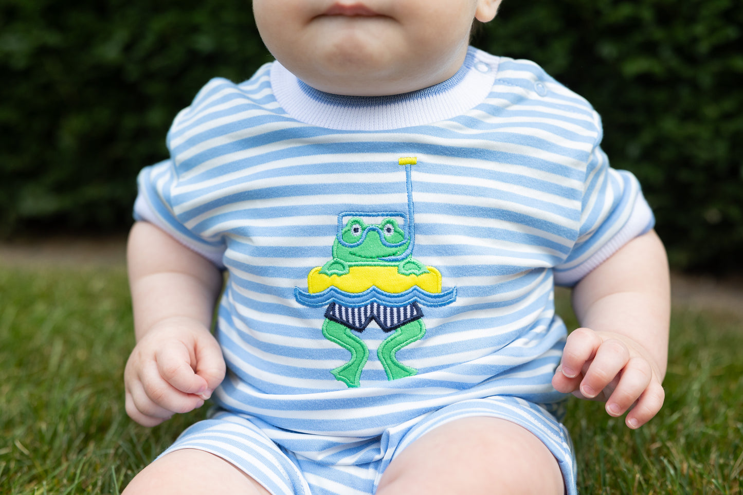 Florence Eiseman Frog Stripe Shortall