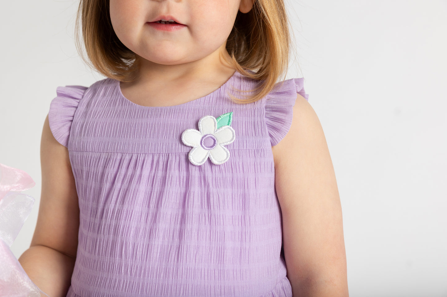 Florence Eiseman Crinkle Lawn Dress With Flower