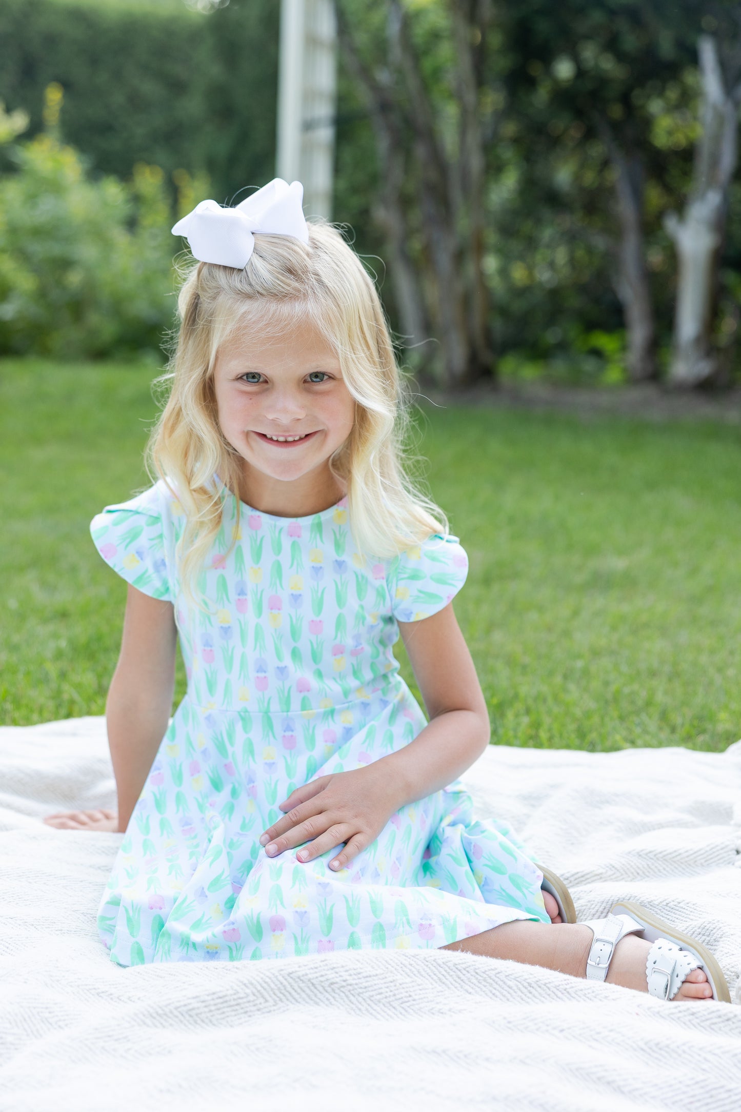 Florence Eiseman Tulip Knit Twirl Dress