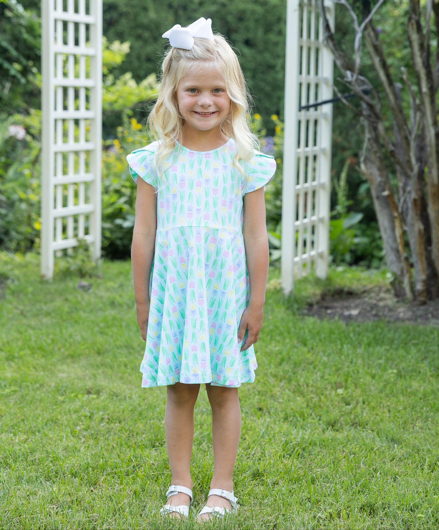 Florence Eiseman Tulip Knit Twirl Dress