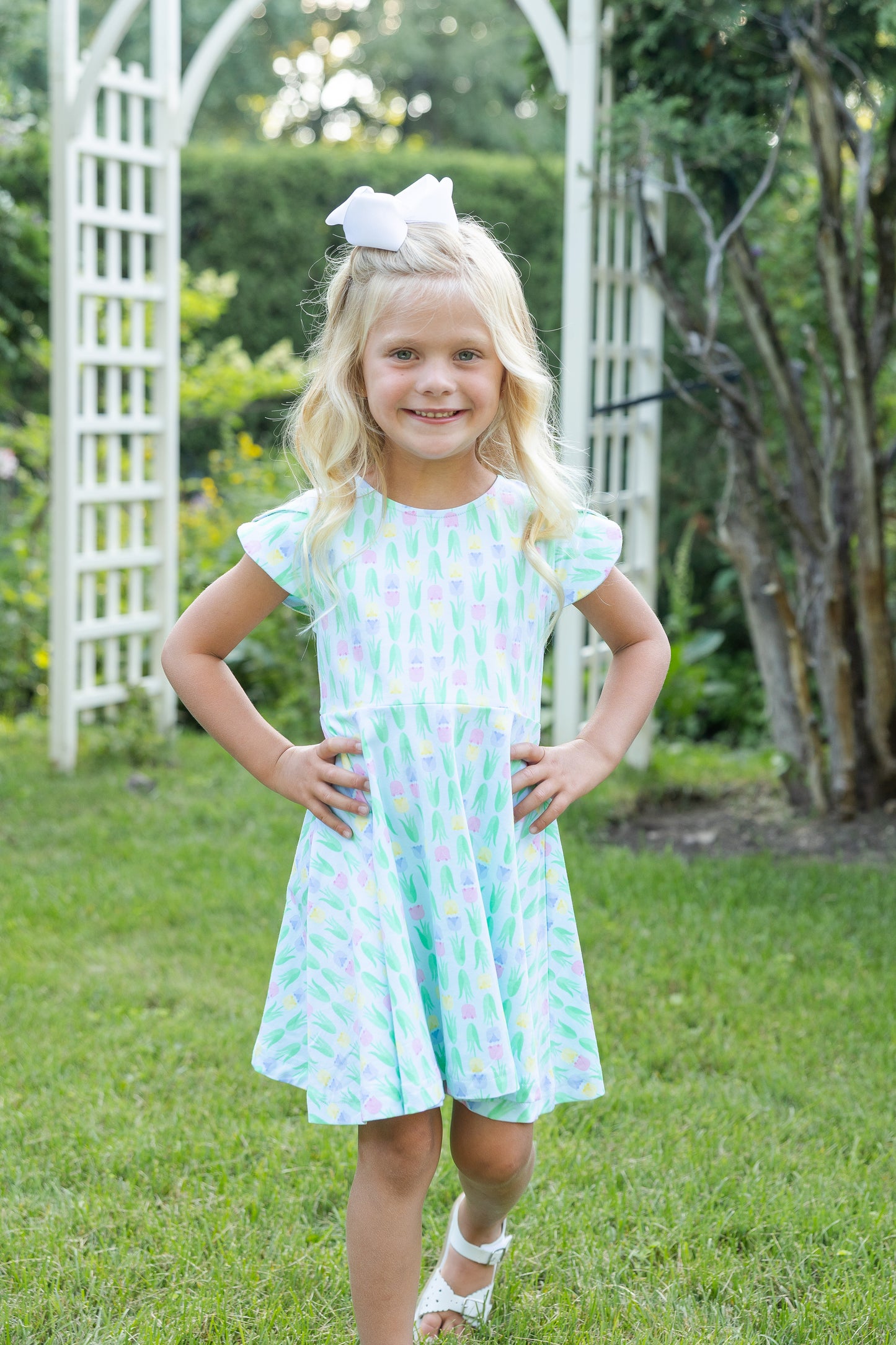 Florence Eiseman Tulip Knit Twirl Dress