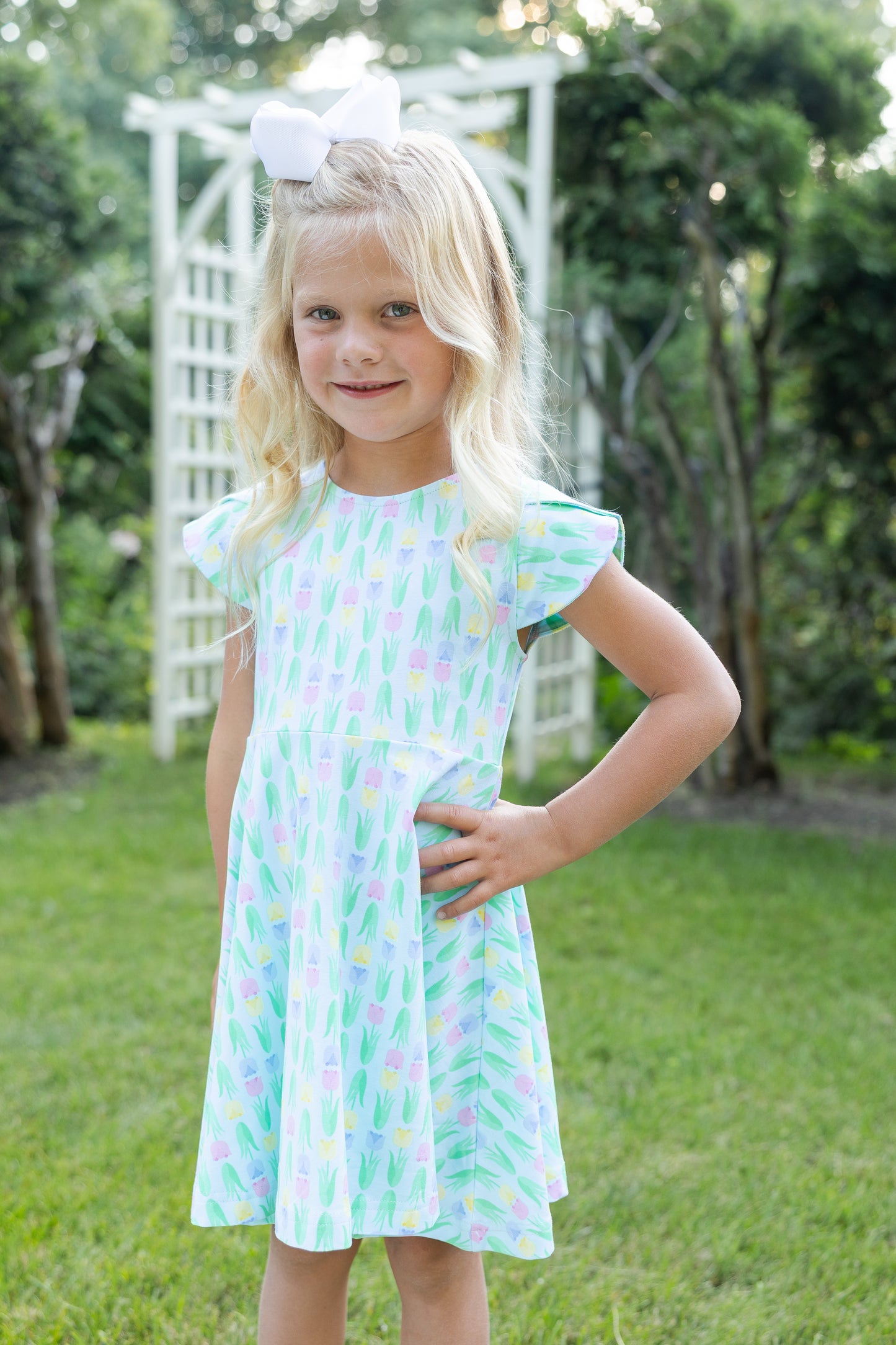 Florence Eiseman Tulip Knit Twirl Dress