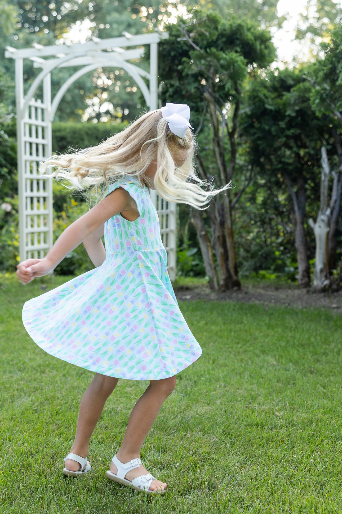 Florence Eiseman Tulip Knit Twirl Dress