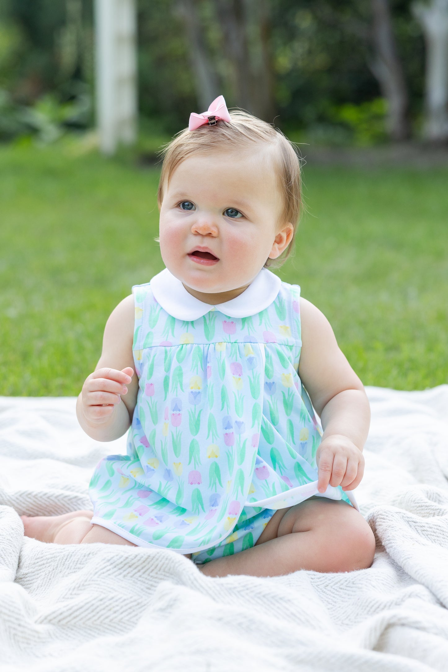 Florence Eiseman Tulip Knit Romper