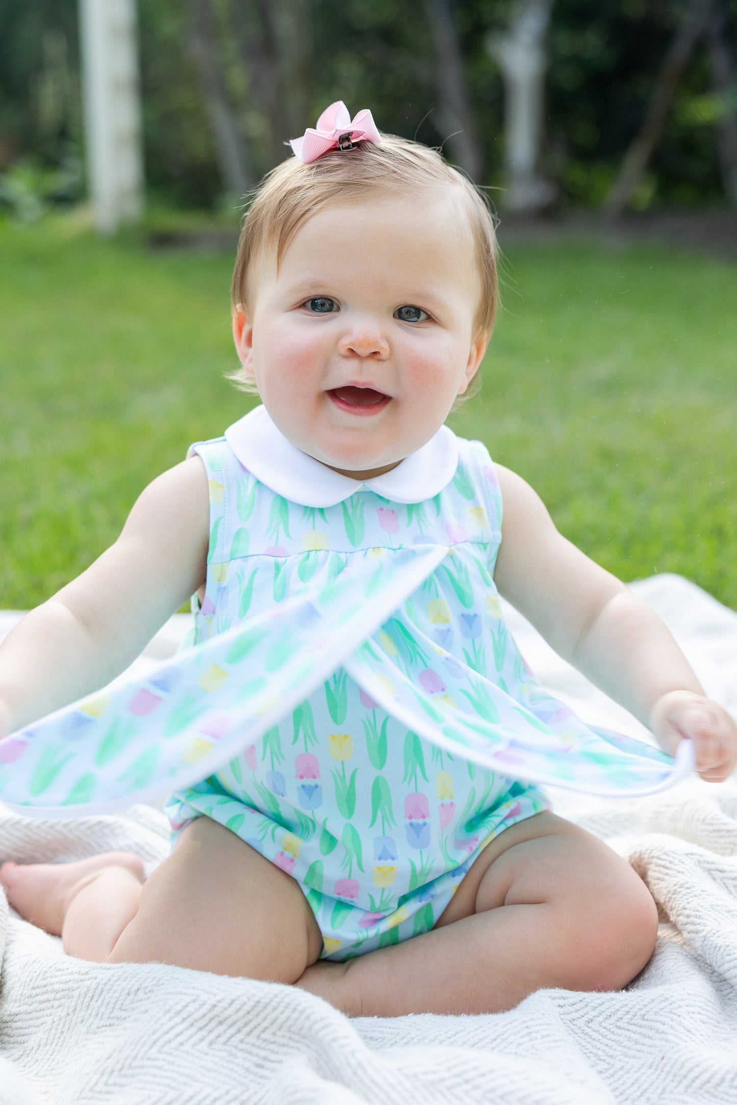 Florence Eiseman Tulip Knit Romper