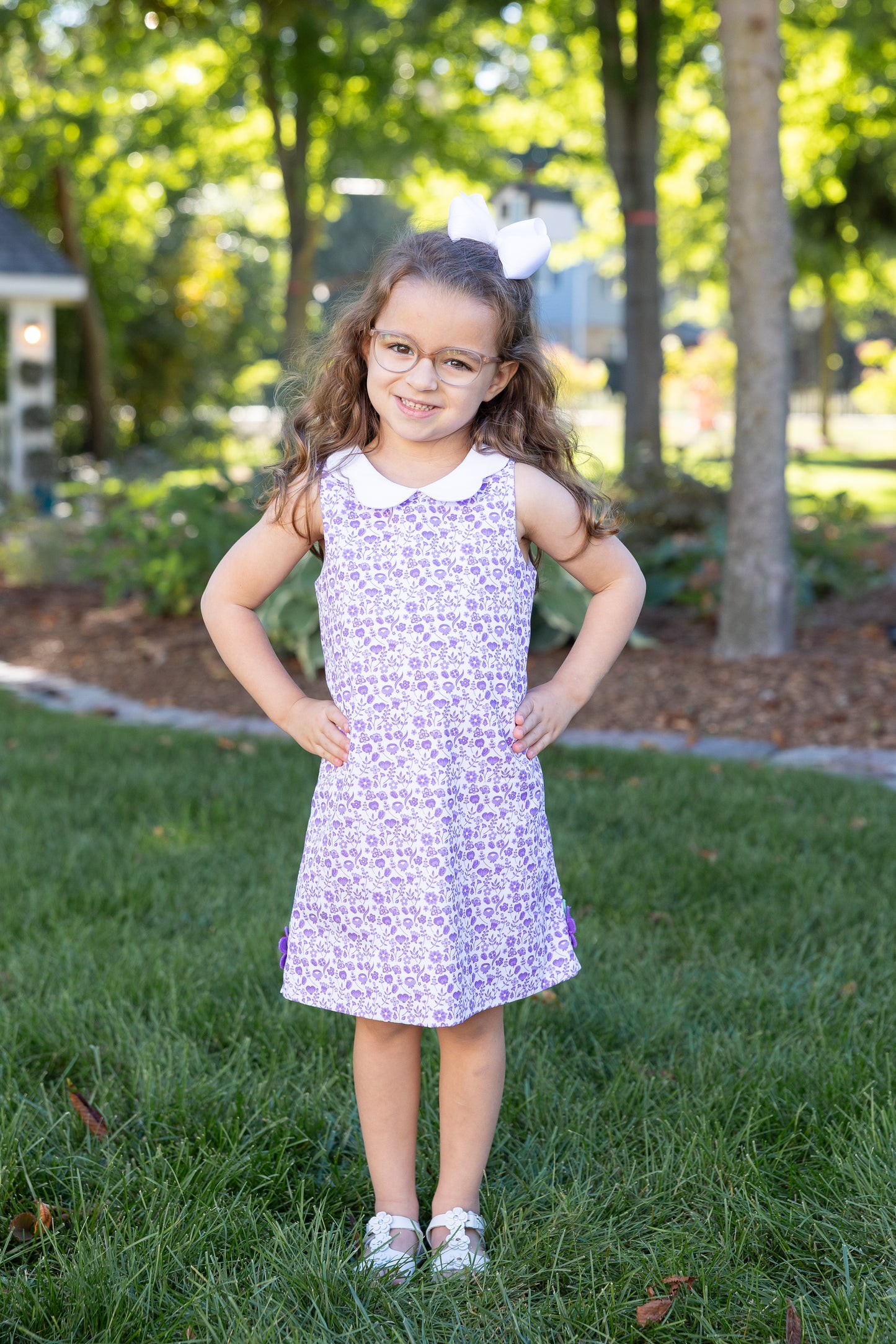 Florence Eiseman Printed Pique Dress with Flowers