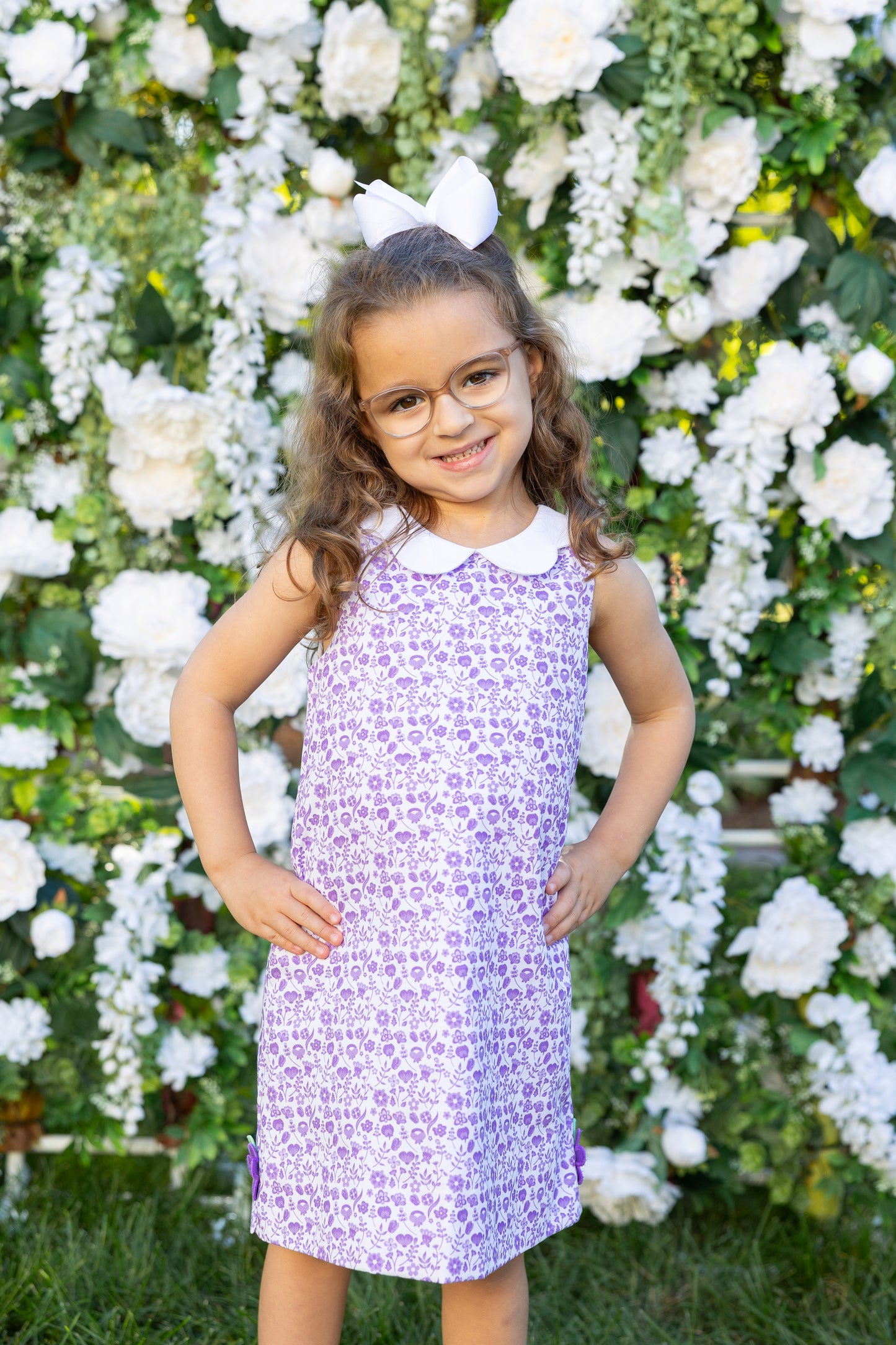 Florence Eiseman Printed Pique Dress with Flowers