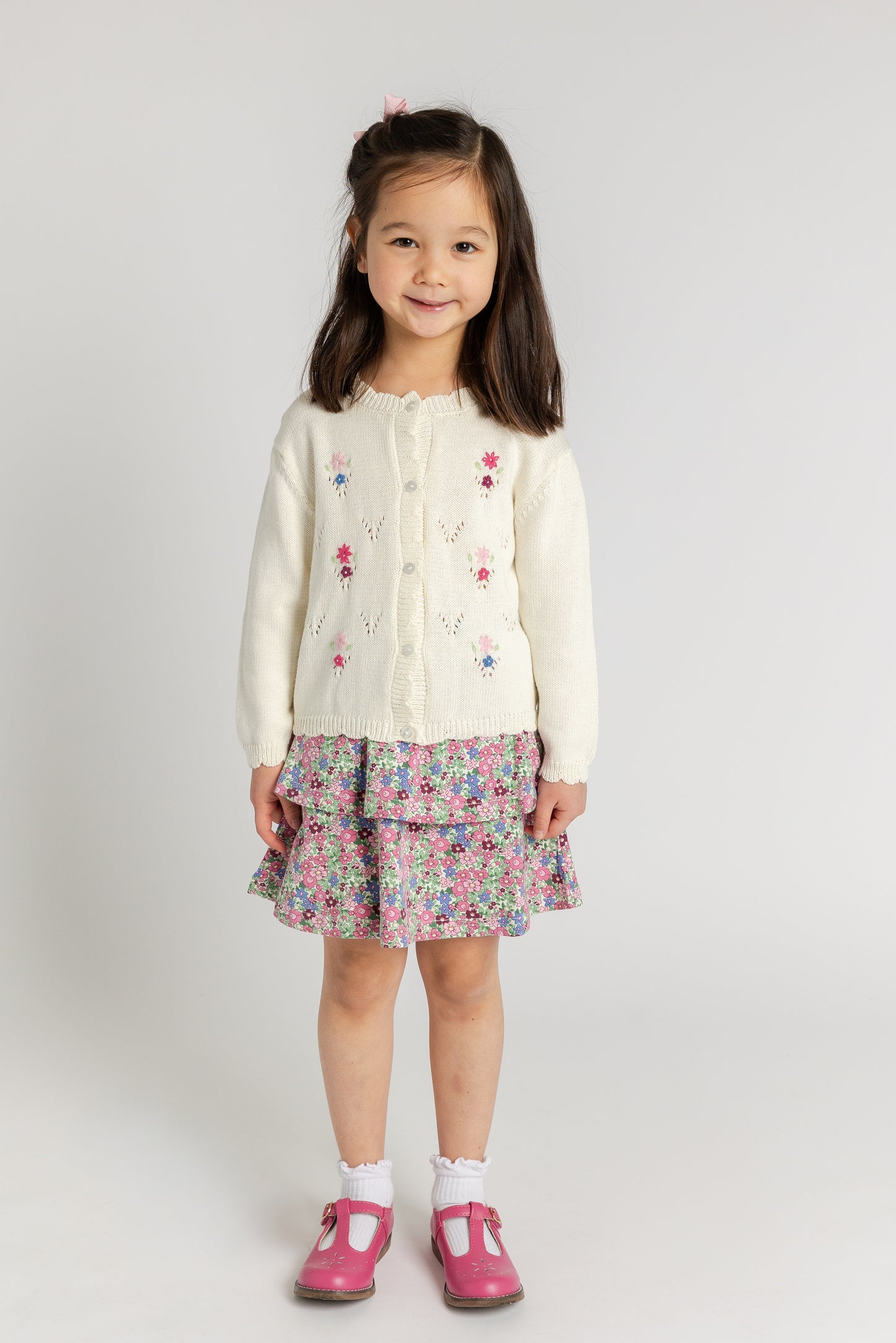 Florence Eiseman Floral Knit Skirt