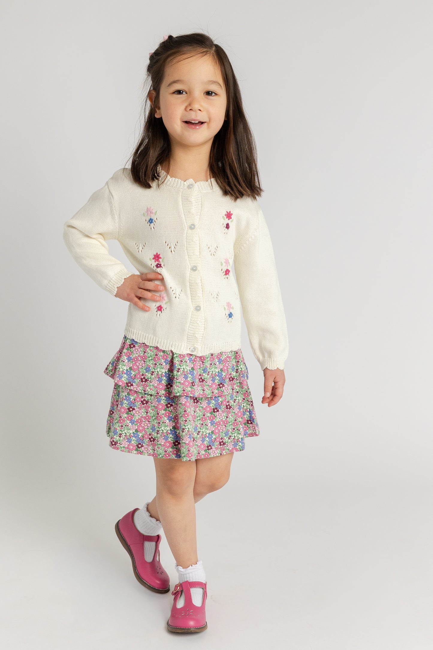 Florence Eiseman Floral Knit Skirt
