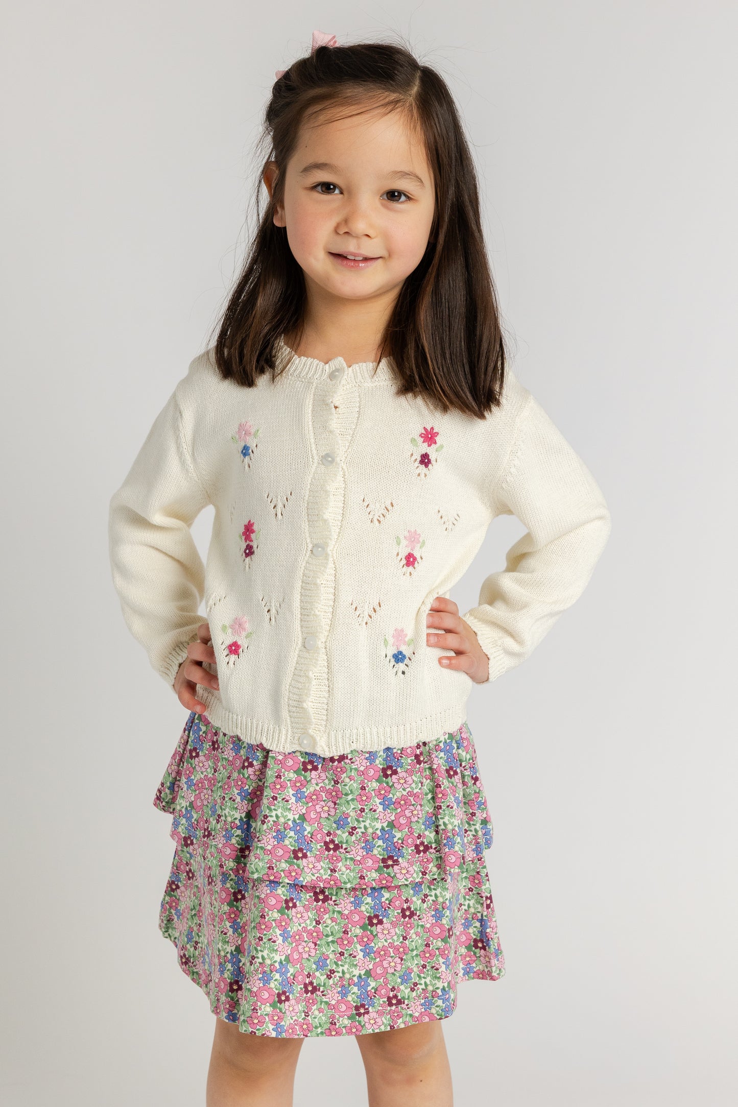 Florence Eiseman Floral Knit Skirt
