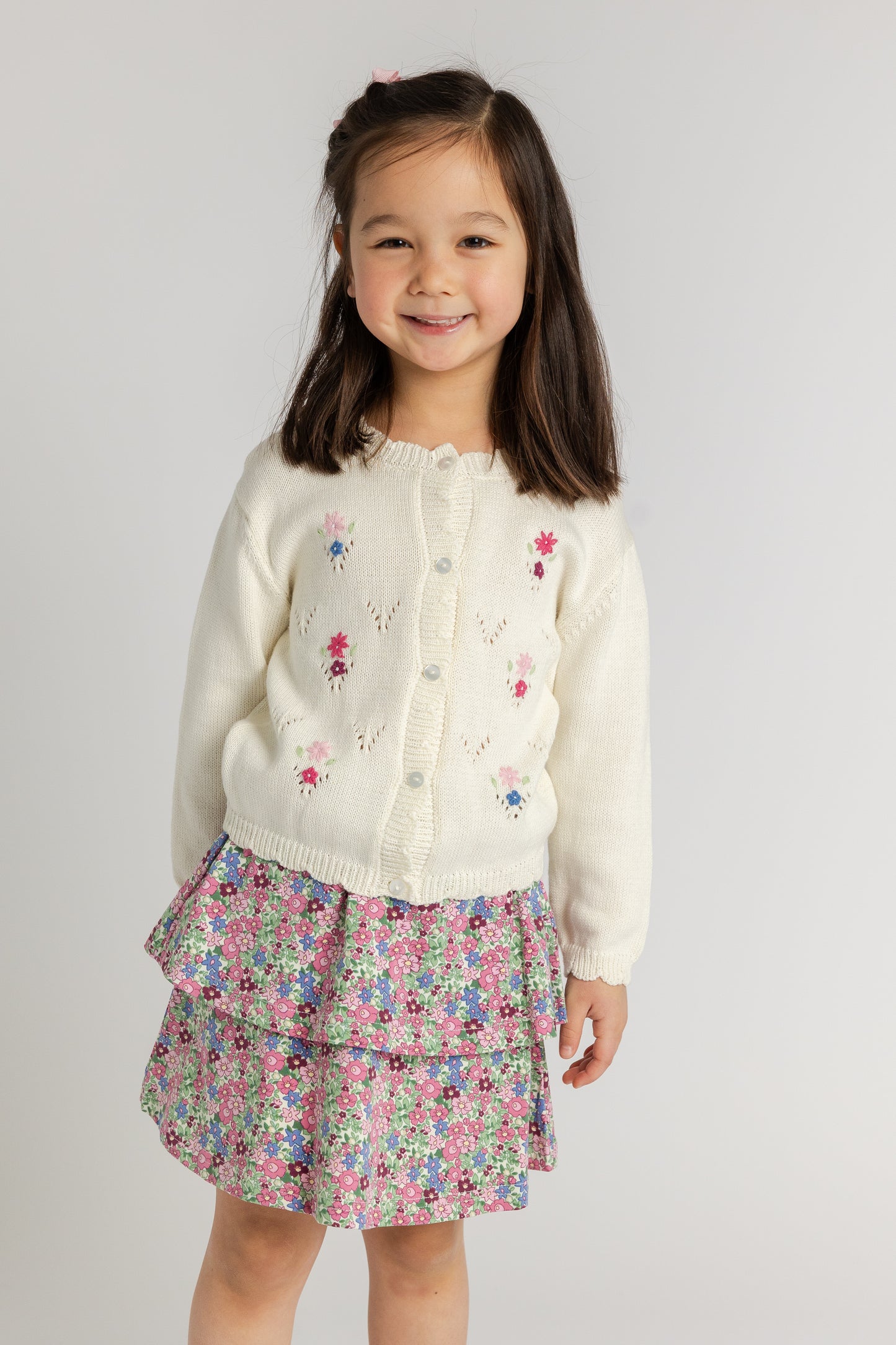 Florence Eiseman Floral Knit Skirt