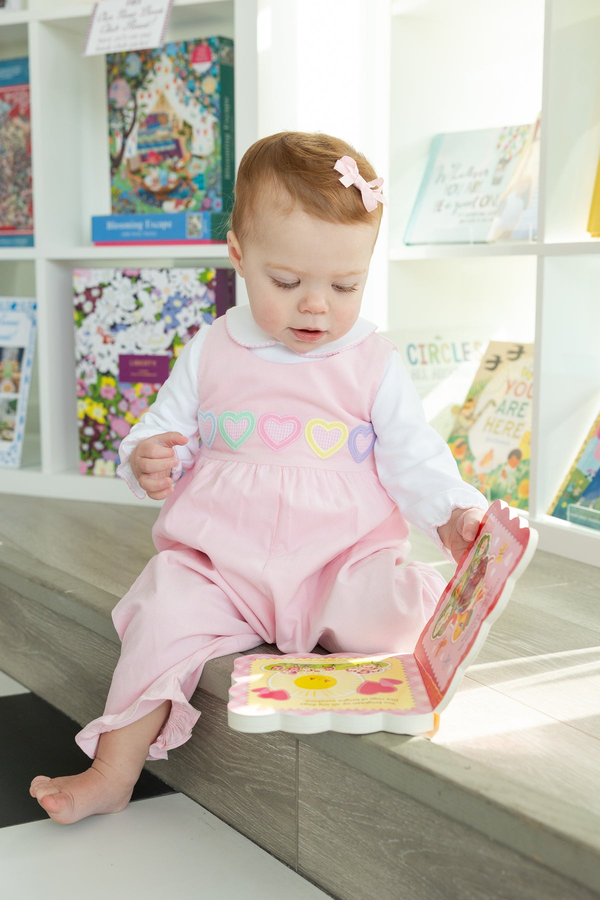 Florence Eiseman Corduroy Romper With Hearts