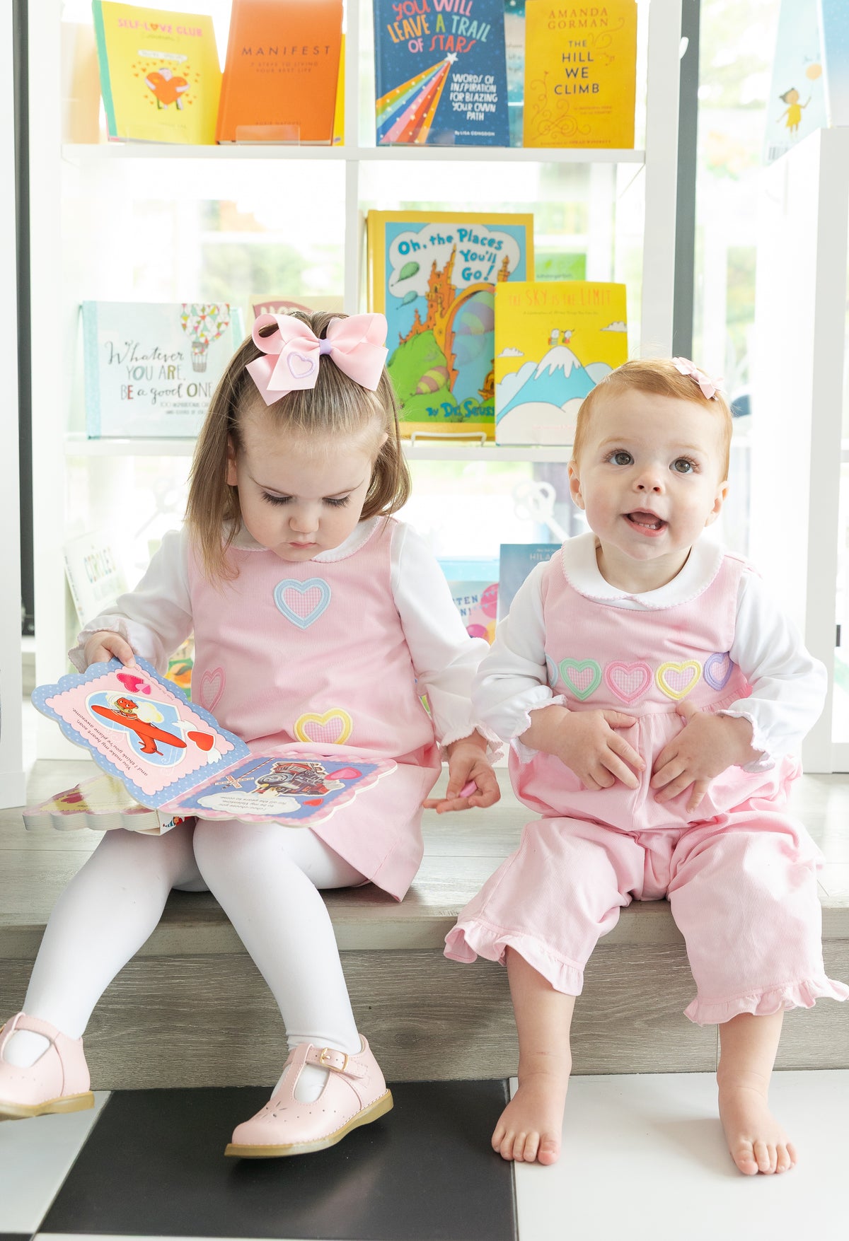 Florence Eiseman Corduroy Romper With Hearts