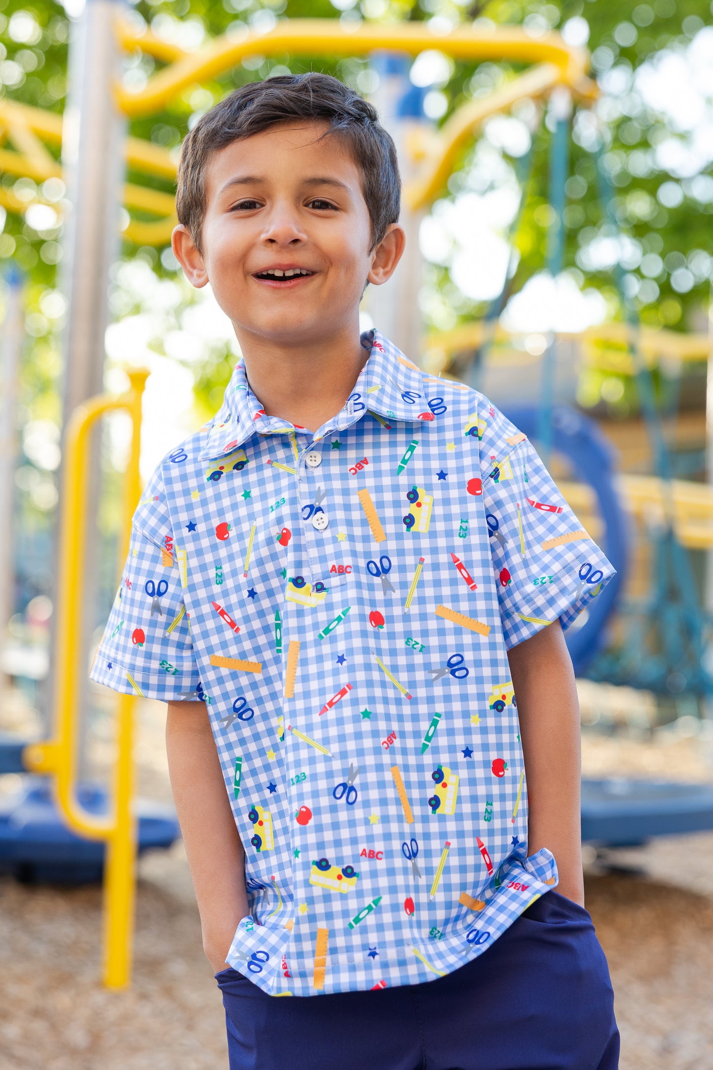 Florence Eiseman Knit School Performance Polo