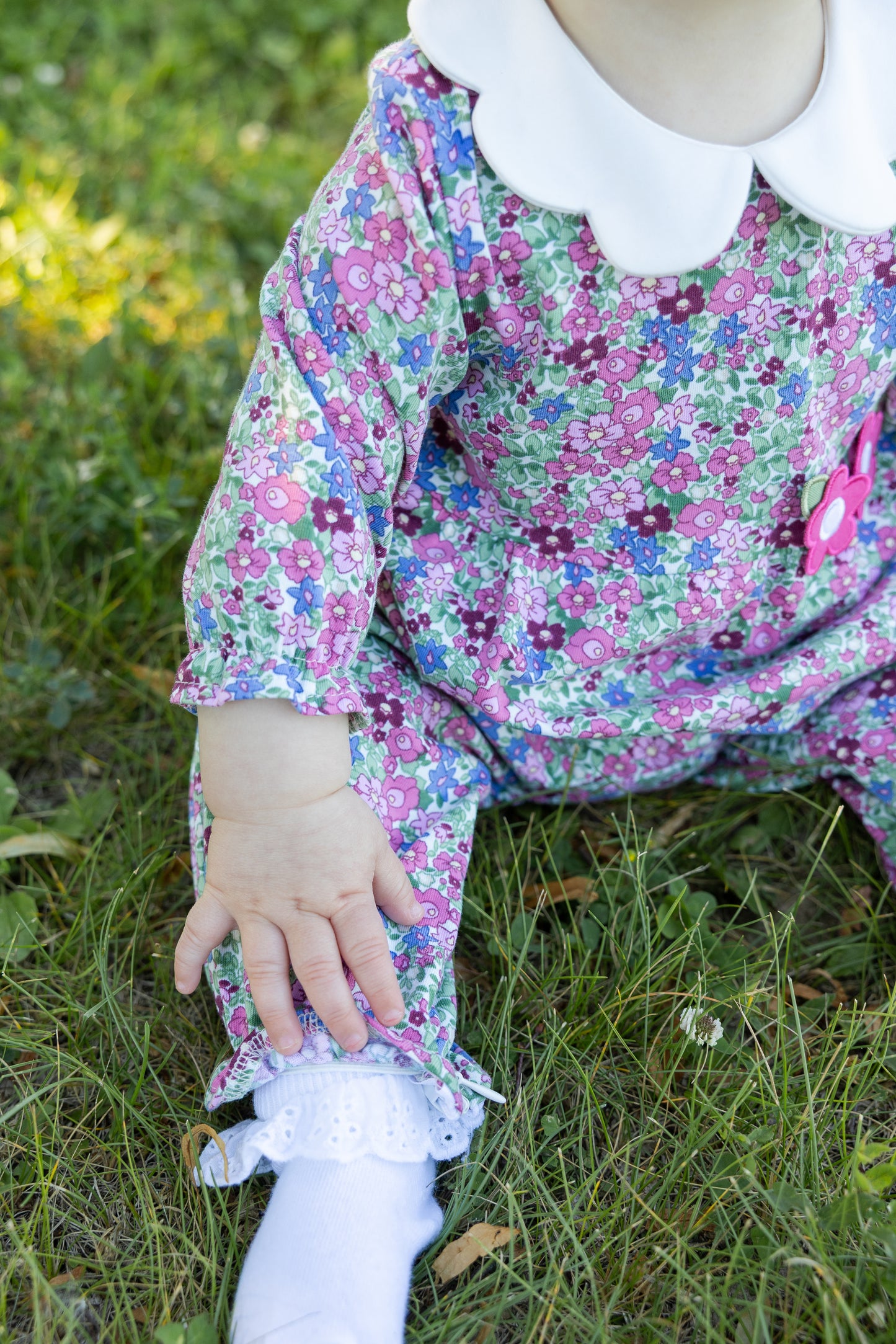 Florence Eiseman Floral Romper With Flowers